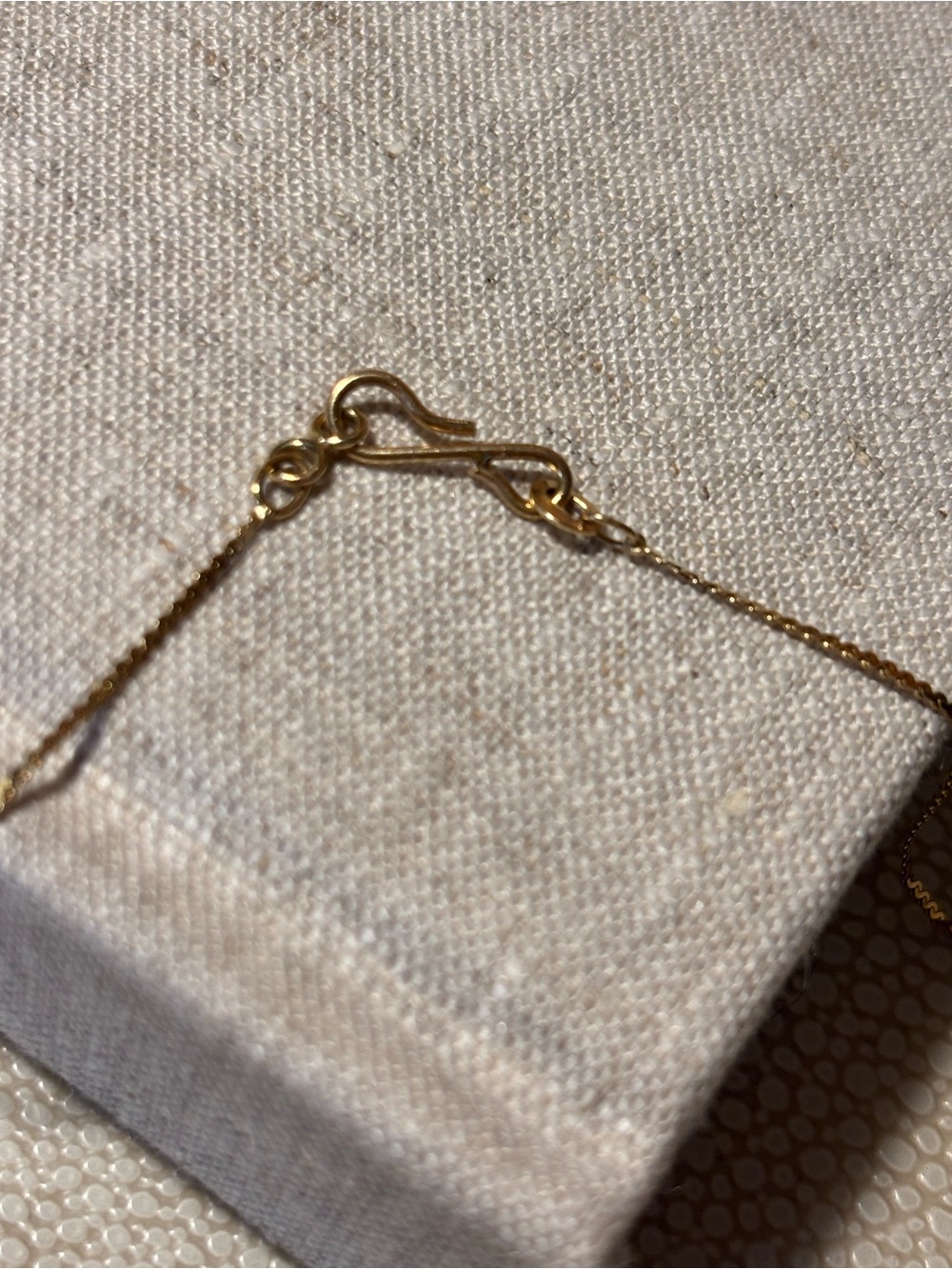 18” 14K gold S chain necklace